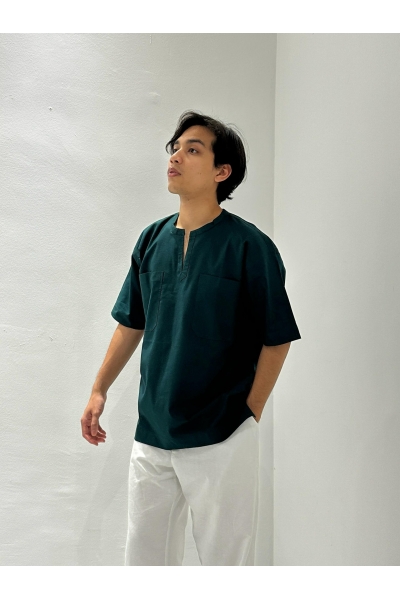 Kurta Short Sleeve Gargas, Emerald Green